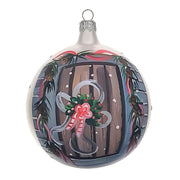 Handblown Italian Glass Gingerbread Man Christmas Ornament – Hand-Painted Artisan Decor